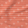 Bunny Stripe (Coral) | Children Fabric Design | Julie Storie Designs